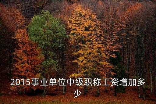 深圳事業編中級職稱待遇，事業編10年工齡中級職稱和沒有工齡工資差多少