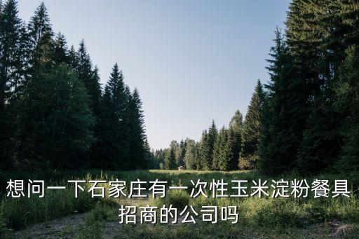 想問一下石家莊有一次性玉米淀粉餐具招商的公司嗎