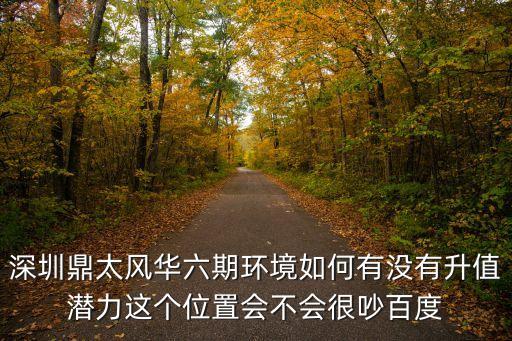 深圳鼎太風華六期環境如何有沒有升值潛力這個位置會不會很吵百度