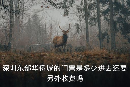 深圳東部華僑城的門票是多少進去還要另外收費嗎