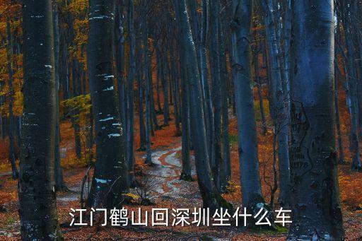 江門鶴山回深圳坐什么車