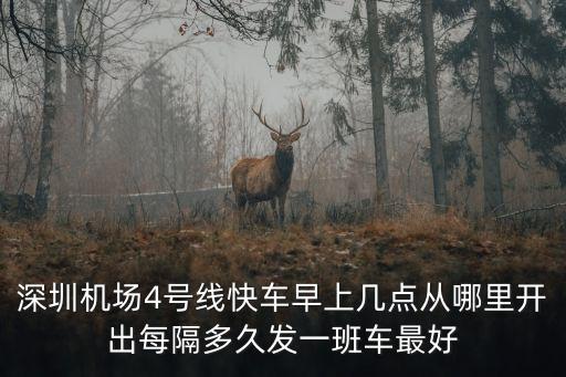 深圳機場4號線快車早上幾點從哪里開出每隔多久發一班車最好