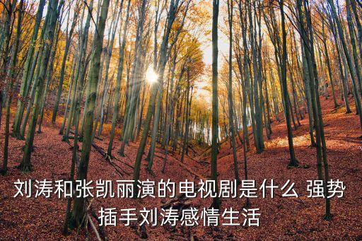 劉濤和張凱麗演的電視劇是什么 強(qiáng)勢插手劉濤感情生活