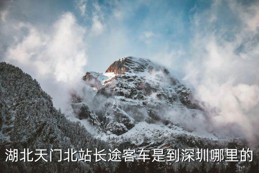 請問今天開通天門到深圳的大巴嗎，天門僑鄉客運站有到深圳的車嗎