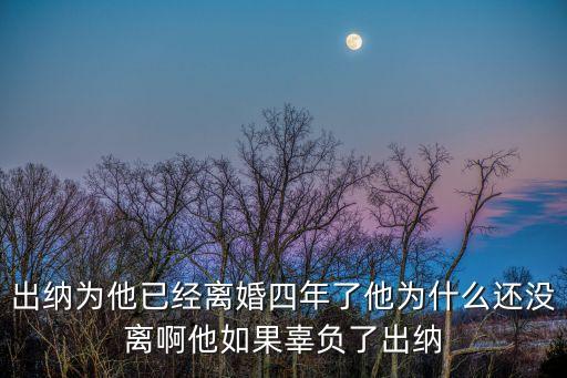 出納為他已經離婚四年了他為什么還沒離啊他如果辜負了出納