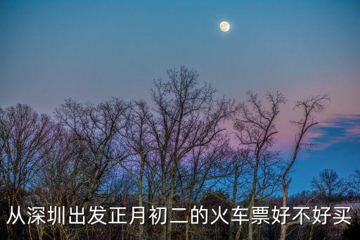 深圳到正月初二的火車票好不好，歷年來大年初二的火車票好買嗎