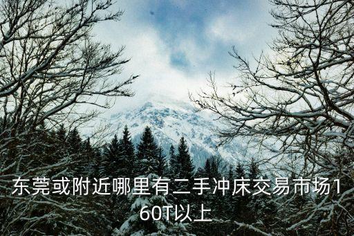 東莞或附近哪里有二手沖床交易市場160T以上
