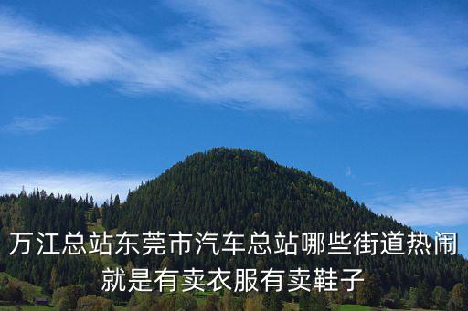 萬(wàn)江總站東莞市汽車總站哪些街道熱鬧就是有賣衣服有賣鞋子