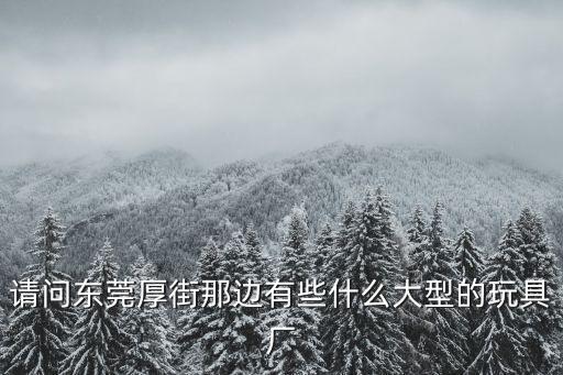 請問東莞厚街那邊有些什么大型的玩具廠