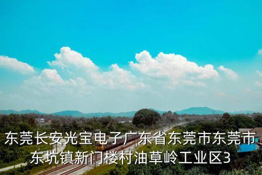 東莞長安光寶電子廣東省東莞市東莞市東坑鎮新門樓村油草嶺工業區3