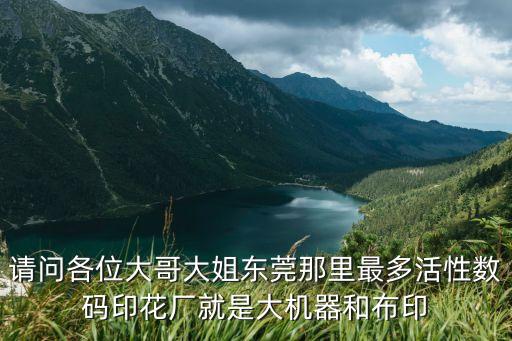 東莞溢彩虎門超大型數(shù)碼印花廠，虎門有好一點的數(shù)碼印花加工廠嗎