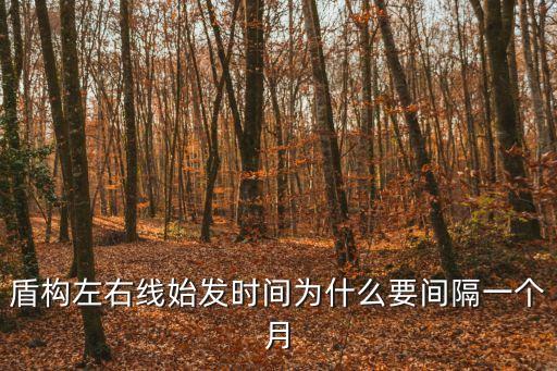 盾構左右線始發時間為什么要間隔一個月