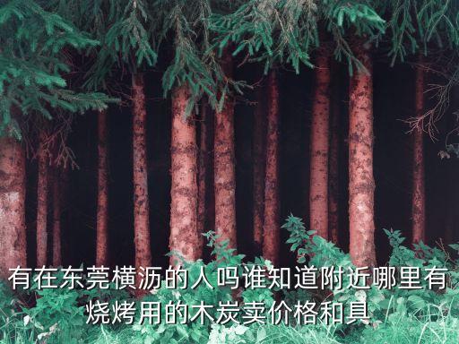 有在東莞橫瀝的人嗎誰知道附近哪里有燒烤用的木炭賣價格和具