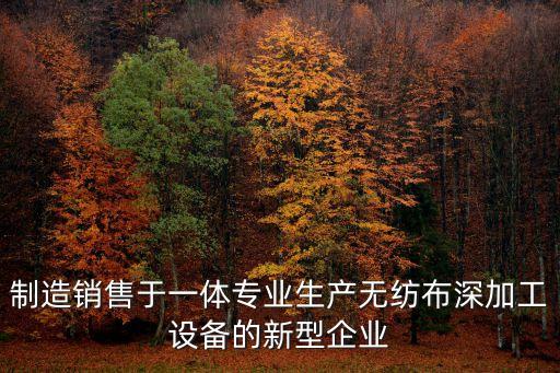 制造銷售于一體專業生產無紡布深加工設備的新型企業