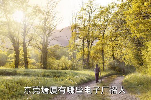 東莞塘廈有哪些電子廠招人