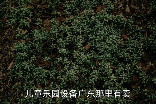 兒童樂園設備廣東那里有賣