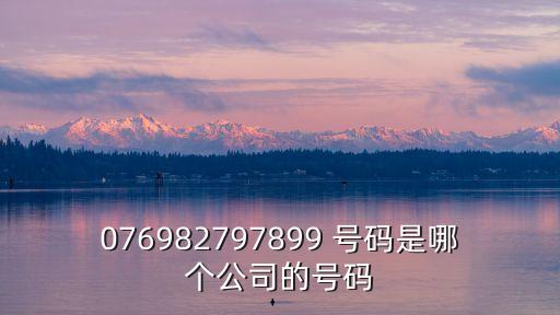 076982797899 號碼是哪個公司的號碼