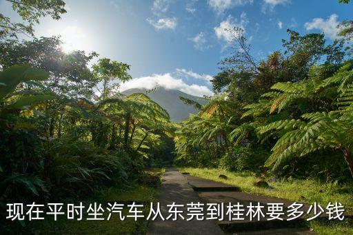 現在平時坐汽車從東莞到桂林要多少錢