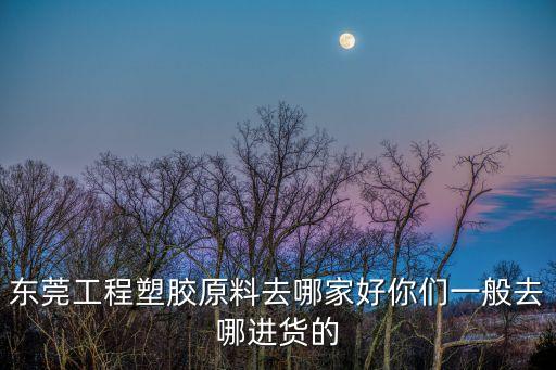 東莞工程塑膠原料去哪家好你們一般去哪進貨的