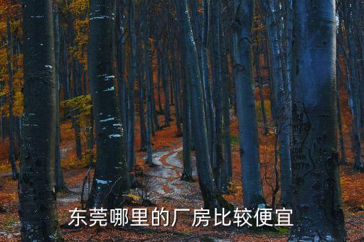 東莞哪里的廠房比較便宜