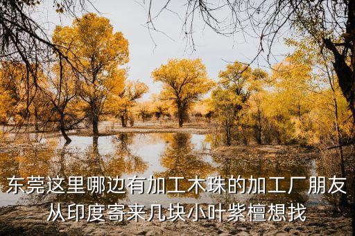 東莞這里哪邊有加工木珠的加工廠朋友從印度寄來幾塊小葉紫檀想找