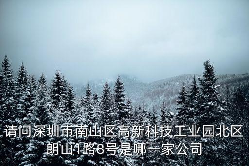 請問深圳市南山區(qū)高新科技工業(yè)園北區(qū)朗山1路8號是哪一家公司