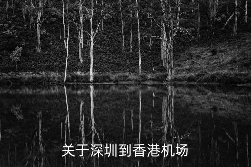 關于深圳到香港機場