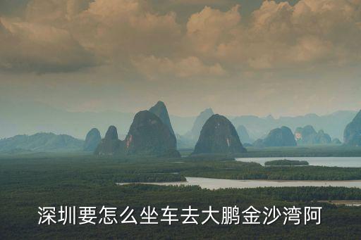 深圳西站到金沙灣怎么走，深圳市區怎么去金沙灣