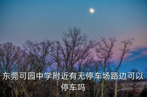 東莞可園中學附近有無停車場路邊可以停車嗎