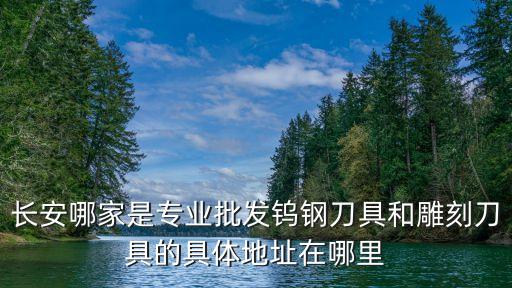 長安哪家是專業批發鎢鋼刀具和雕刻刀具的具體地址在哪里