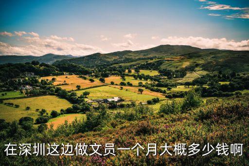 深圳圓通速遞文員待遇，深圳文員工資是多少