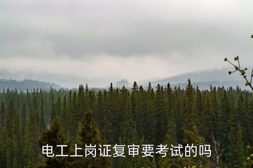 電工上崗證復(fù)審要考試的嗎