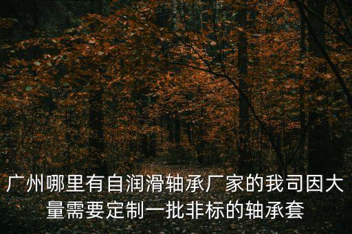 東莞無油潤滑軸承套廠家，廣州哪里有自潤滑軸承廠家的我司因大量需要定制一批非標的軸承套