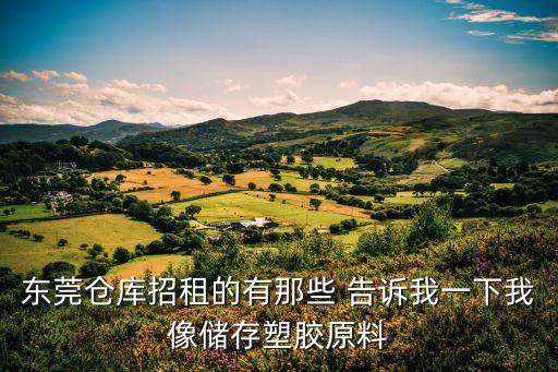 東莞倉庫招租的有那些 告訴我一下我像儲存塑膠原料
