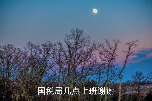 國稅局幾點上班謝謝