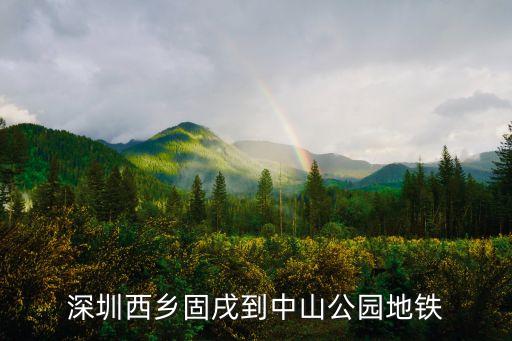 深圳西鄉(xiāng)固戌到中山公園地鐵