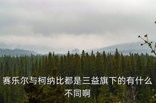 賽樂爾與柯納比都是三益旗下的有什么不同啊