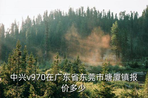 東莞塘廈鎮星河時代房價，中興v970在廣東省東莞市塘廈鎮報價多少