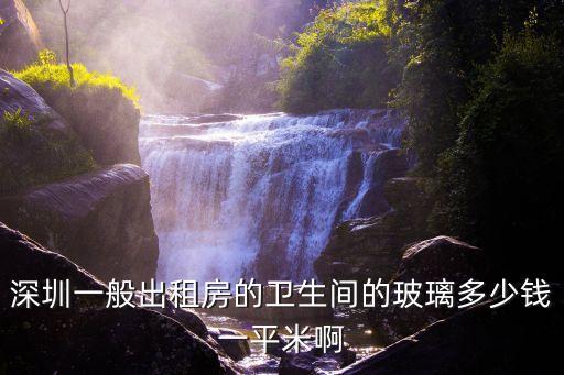 深圳一般出租房的衛生間的玻璃多少錢一平米啊