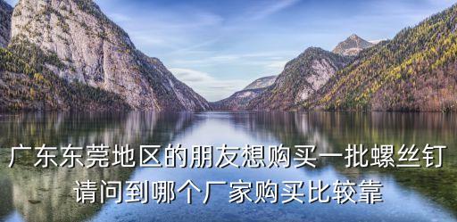 東莞市寶城螺絲，東莞哪里有性價格比高技術專業的螺絲廠家求大神推薦