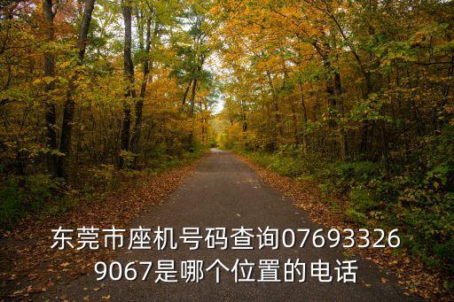 東莞市座機(jī)號(hào)碼查詢076933269067是哪個(gè)位置的電話