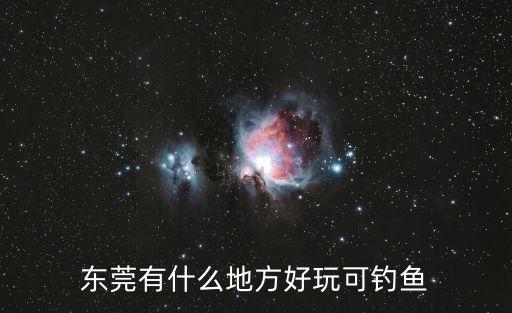 東莞有什么地方好玩可釣魚