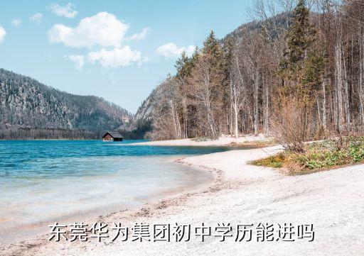 東莞華為沒文憑能進嗎，東莞華為集團初中學歷能進嗎