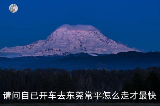 請問自已開車去東莞常平怎么走才最快