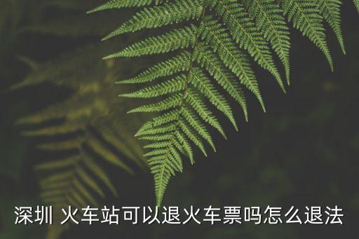 深圳清湖高鐵站退票，昨天在清遠買了深圳回來的火車票那么在清遠火車站可以退票嗎
