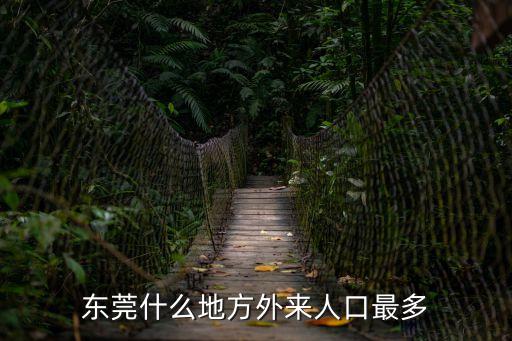 東莞什么地方外來人口最多