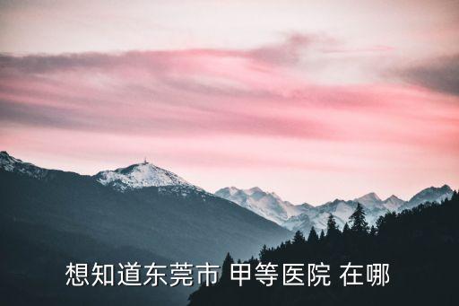 東莞市康華醫院哪個區，成都華西醫院好還是東莞康華醫院好