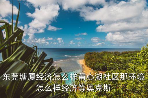 東莞金科集美天宸小區(qū)，東莞塘廈經(jīng)濟(jì)怎么樣莆心湖社區(qū)那環(huán)境怎么樣經(jīng)濟(jì)等奧克斯