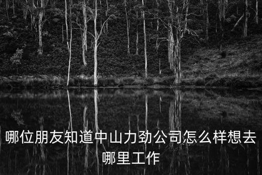 哪位朋友知道中山力勁公司怎么樣想去哪里工作