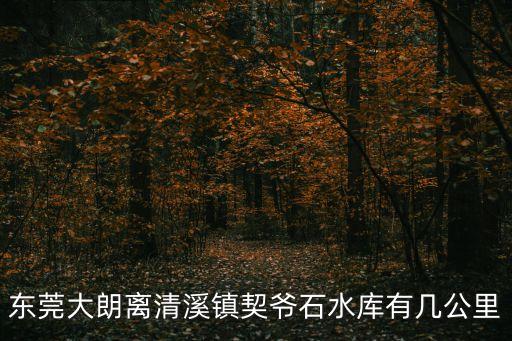 怎樣去東莞清溪契爺石水庫，東莞大朗離清溪鎮契爺石水庫有幾公里